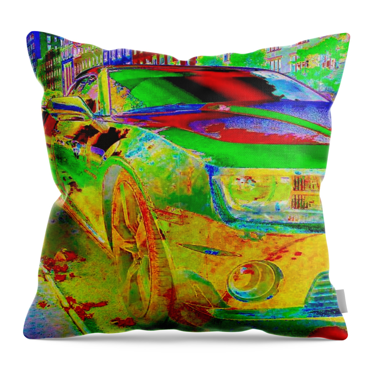 Rogerio Mariani Throw Pillow featuring the mixed media American Dream by Rogerio Mariani