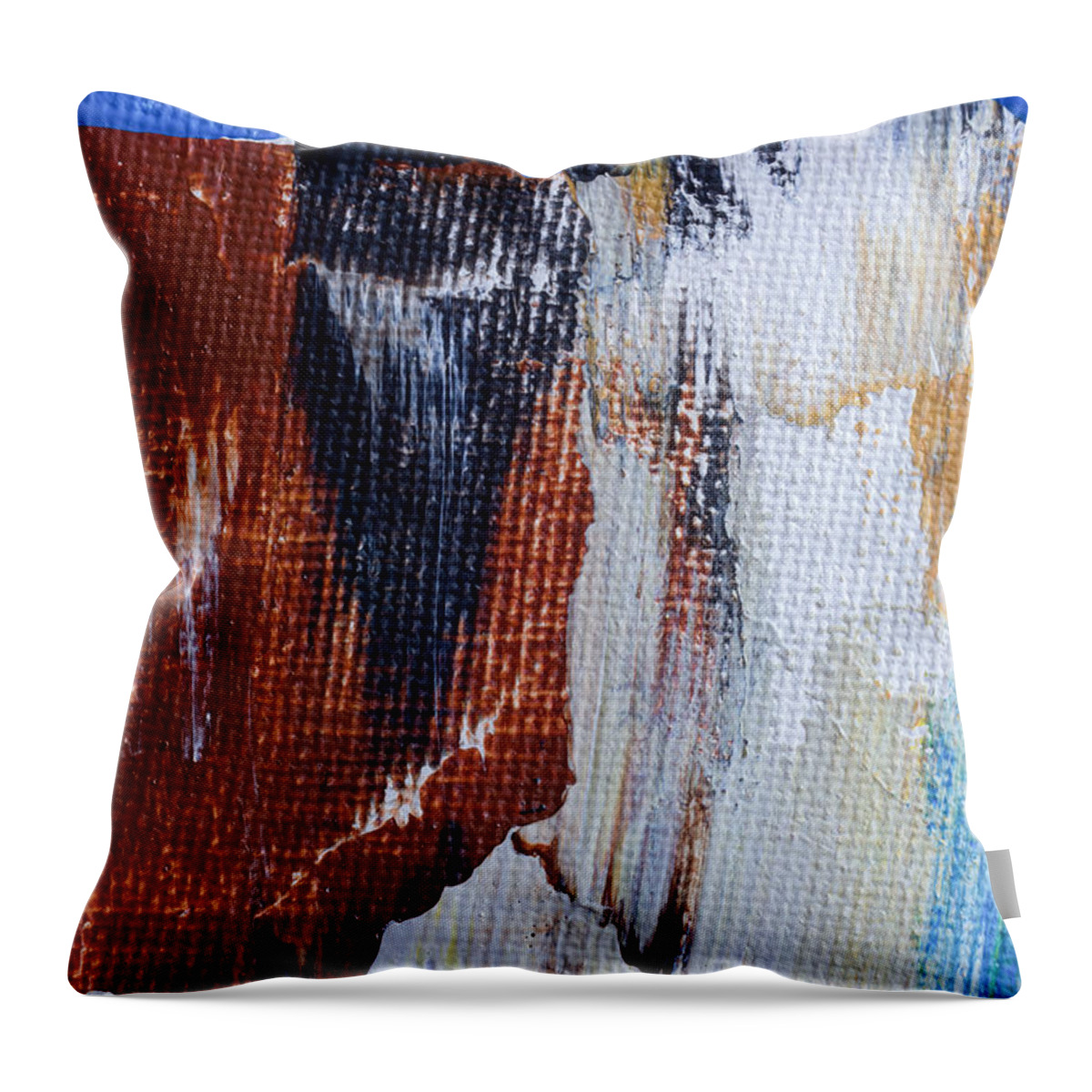 Background Throw Pillow featuring the painting An Abstract Sort Of Weekend by Heidi Smith