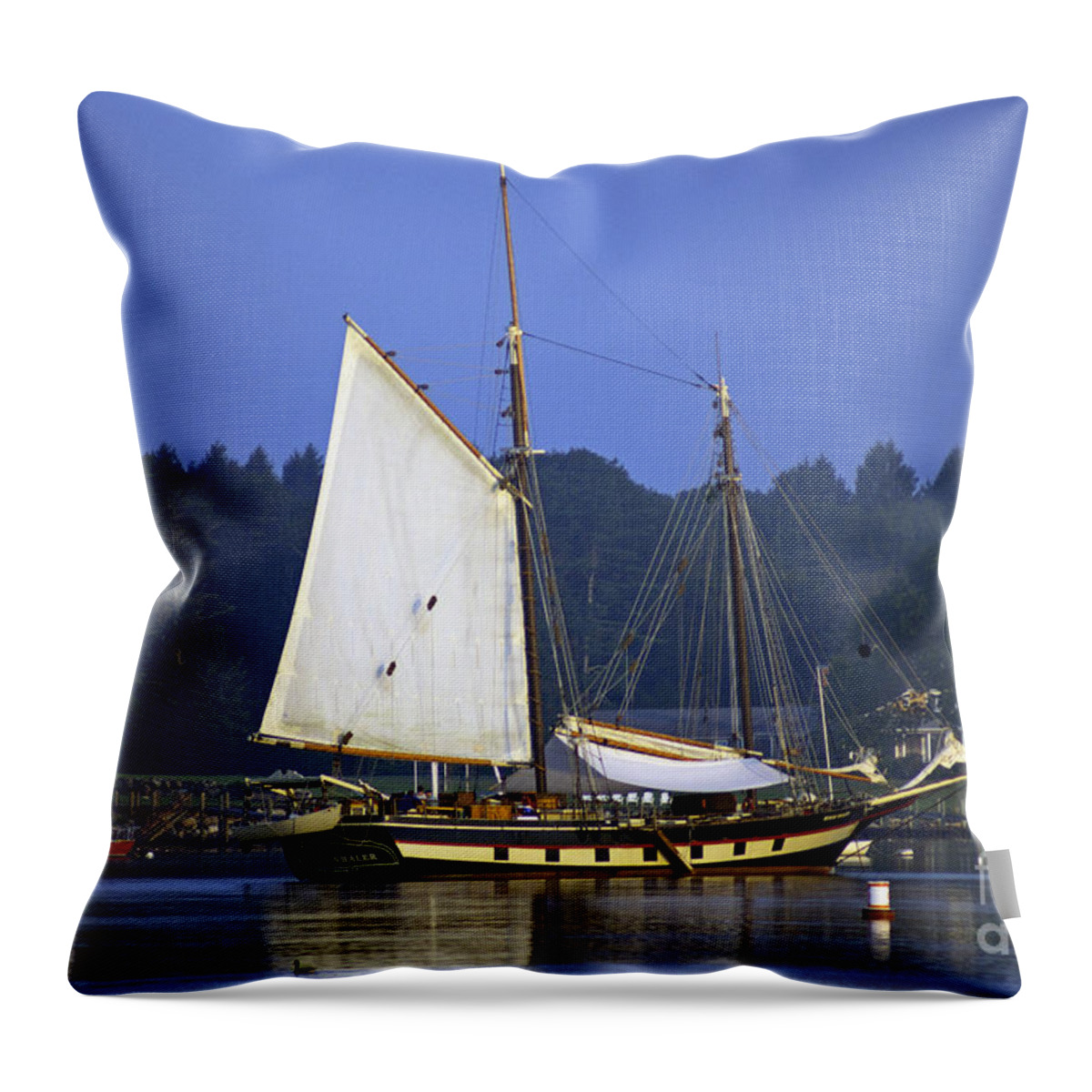 Sail Throw Pillow featuring the photograph Anchorage by Joe Geraci