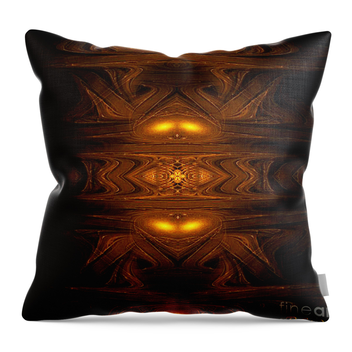 Ancient Alien Jukebox Throw Pillow featuring the digital art Ancient alien jukebox - abstract art by Giada Rossi by Giada Rossi