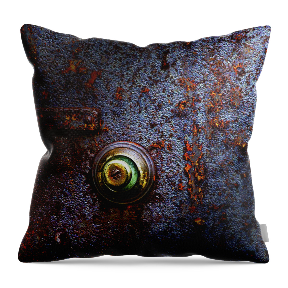 Abstract Throw Pillow featuring the photograph Ancient Entry by Tom Mc Nemar