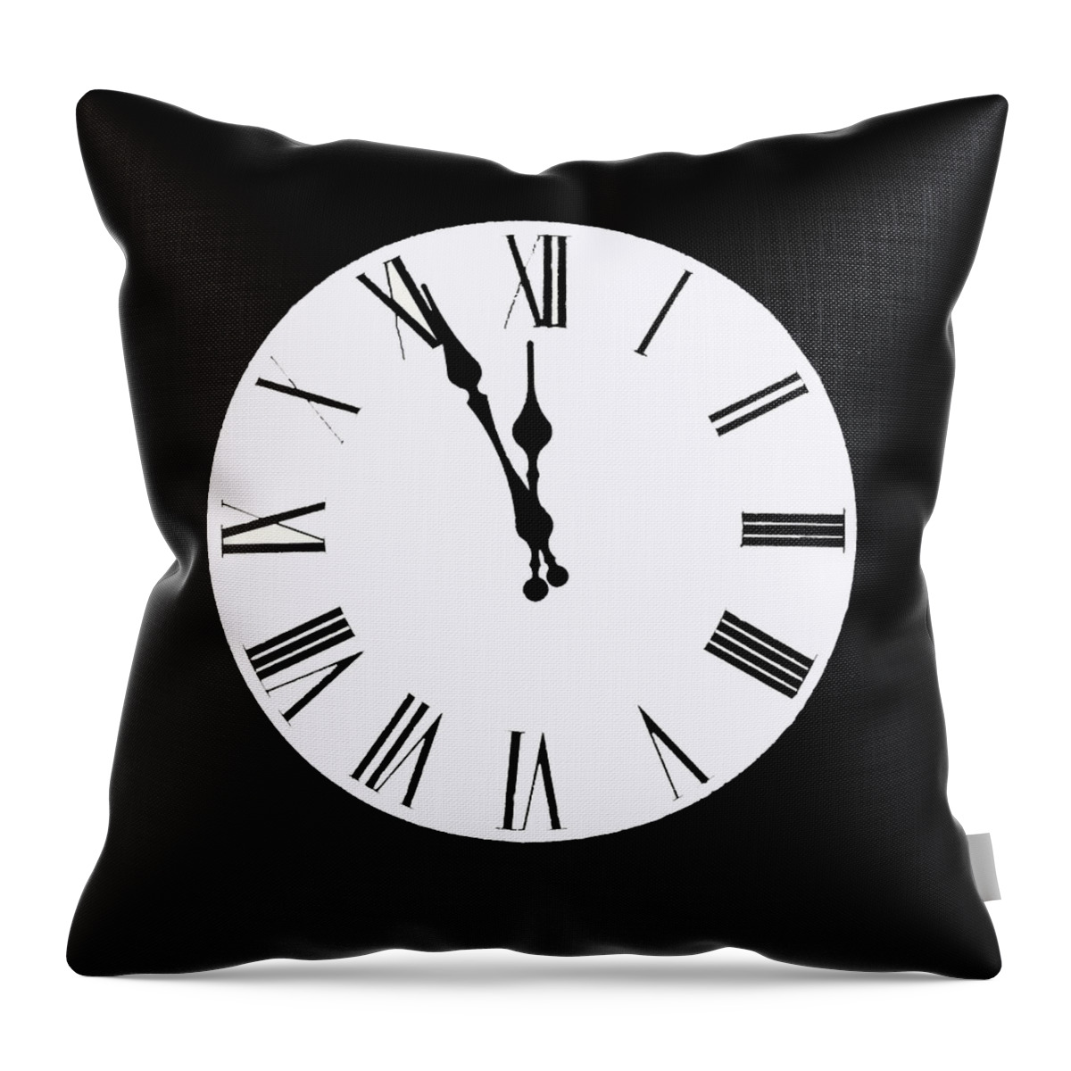 Clock Throw Pillow featuring the digital art And Then Time Stood Still by Ian MacDonald