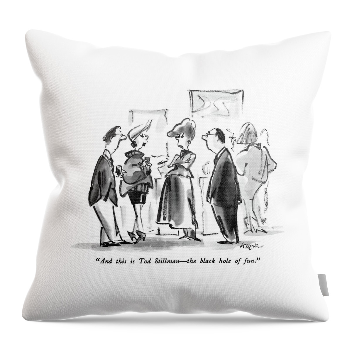 And This Is Tod Stillman  -  The Black Hole Throw Pillow