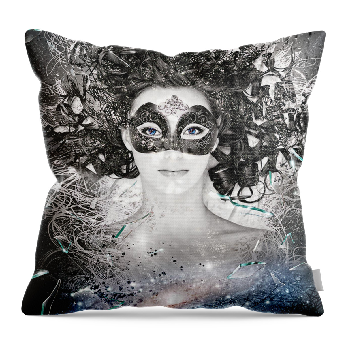 Andromeda Throw Pillow featuring the photograph Andromeda by Mo T