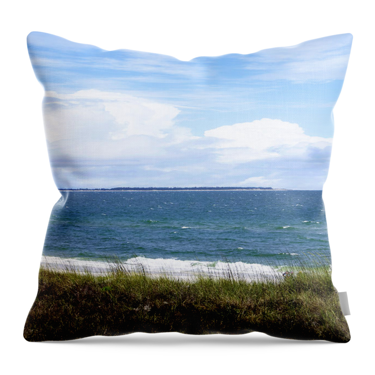 Beach Throw Pillow featuring the photograph Another Day in Paradise by Judy Hall-Folde
