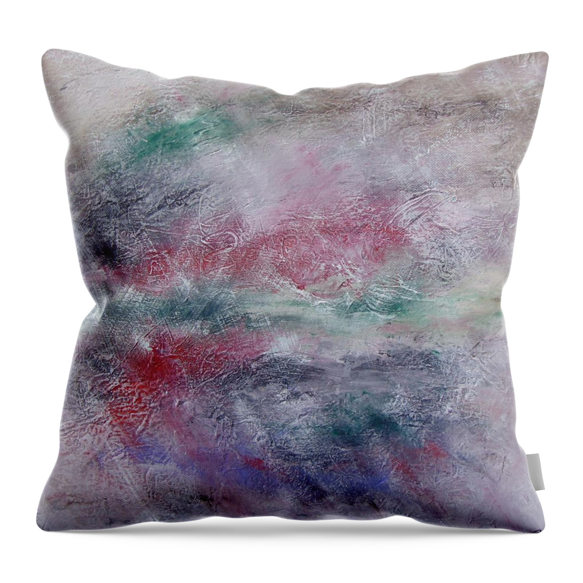Landscape Throw Pillow featuring the painting Another dimension by Frederic Payet