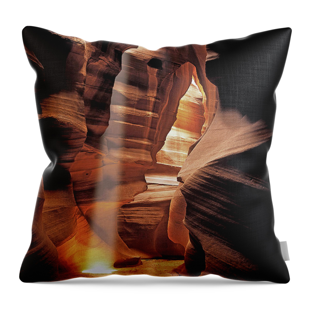 Antelop Canyon Throw Pillow featuring the photograph Antelope Canyon by John Douglas