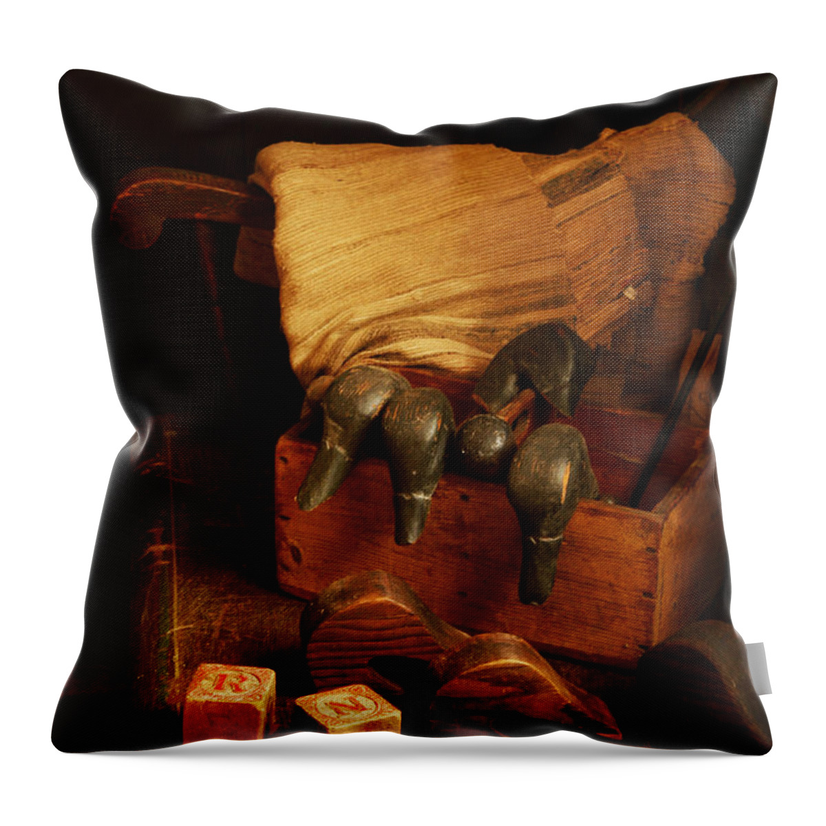 Still Life Throw Pillow featuring the photograph Antique by Kristia Adams