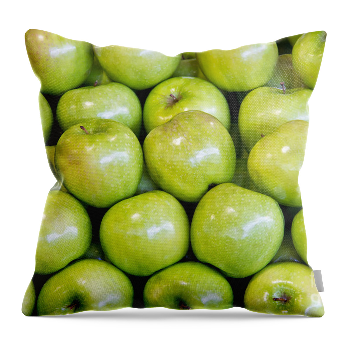 Apples Throw Pillow featuring the photograph Apples 1 by David Doucot