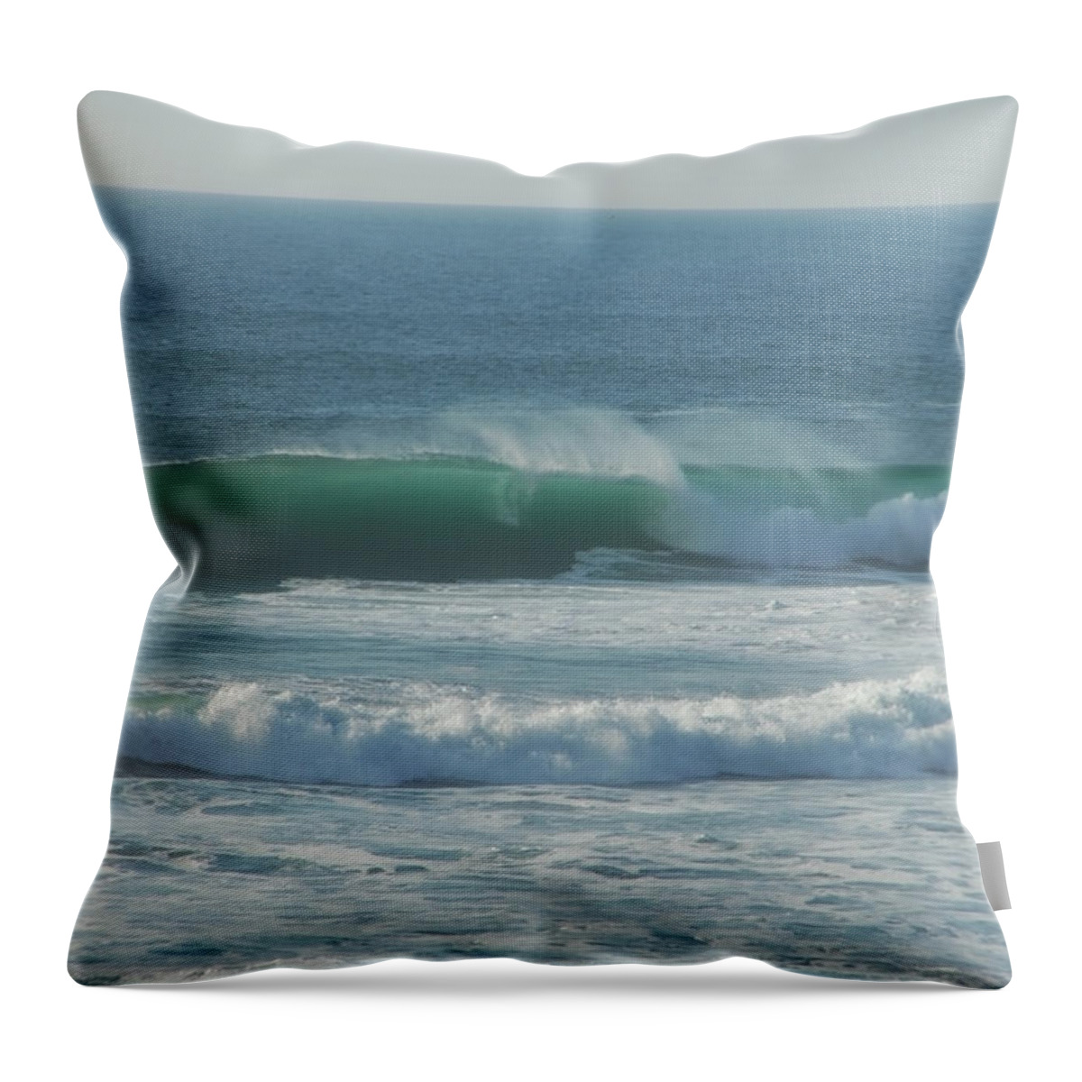 Ocean Throw Pillow featuring the photograph Aqua Velvet by Donna Blackhall