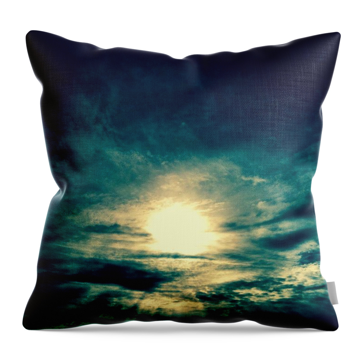 Sun Throw Pillow featuring the photograph Aquamarine by Chris Dunn