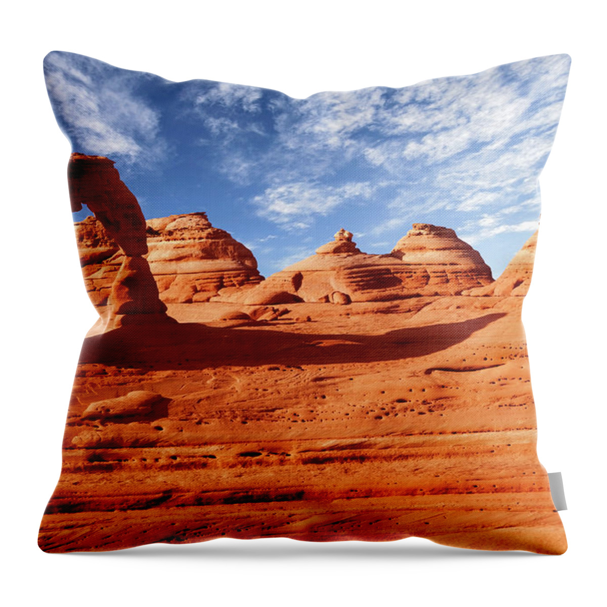 Geology Throw Pillow featuring the photograph Arches by Wsfurlan
