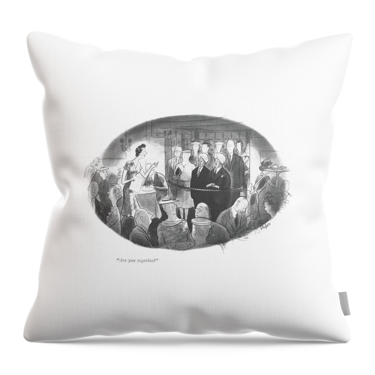 Are You Together? Throw Pillow