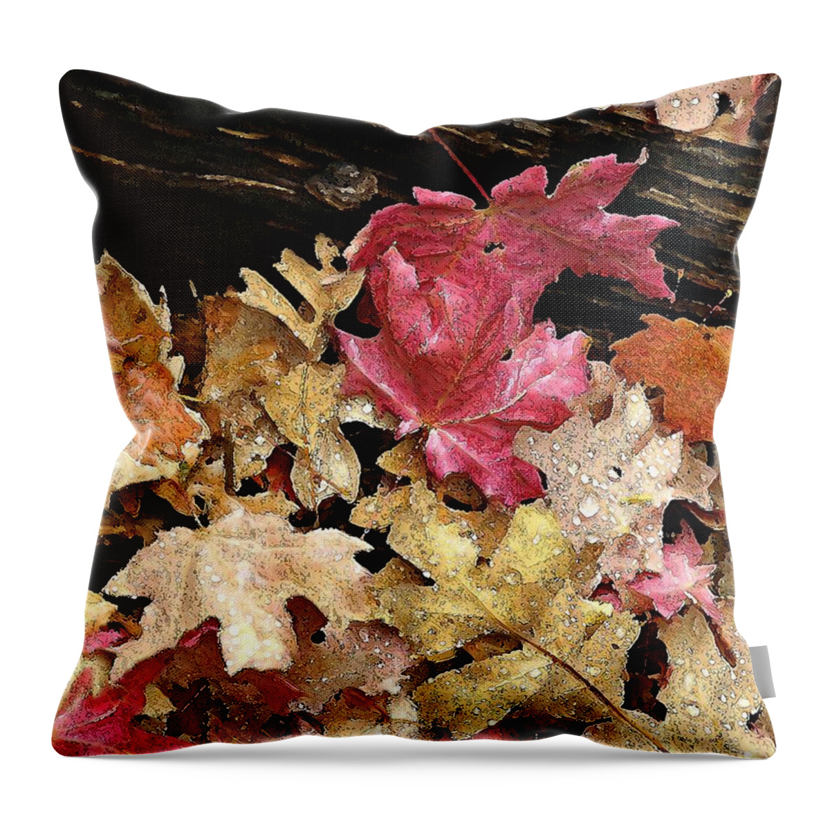 Landscape Throw Pillow featuring the photograph Arizona Fall Colors by Matalyn Gardner