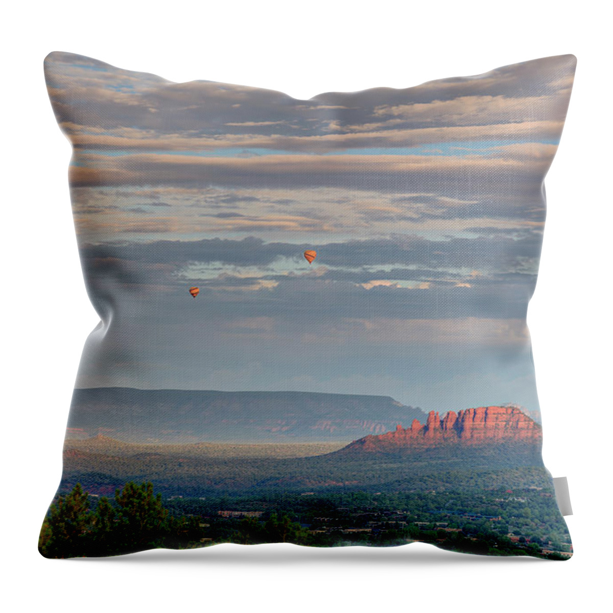 Scenics Throw Pillow featuring the photograph Arizona, Sedona by Michele Falzone