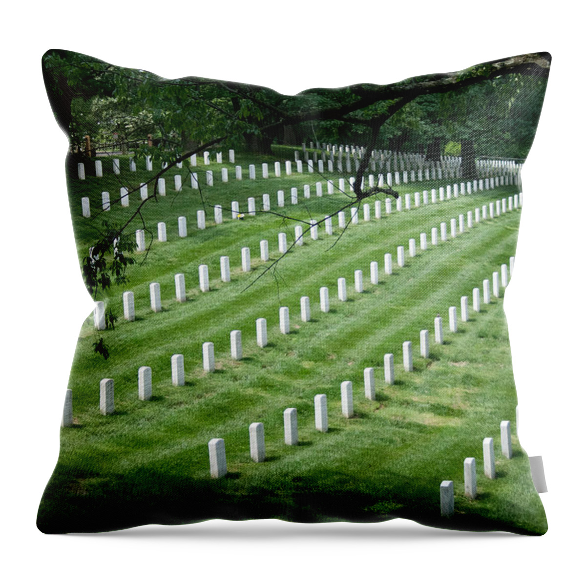 Washington D.c. Throw Pillow featuring the photograph Arlington National Cemetery by Tim Stanley