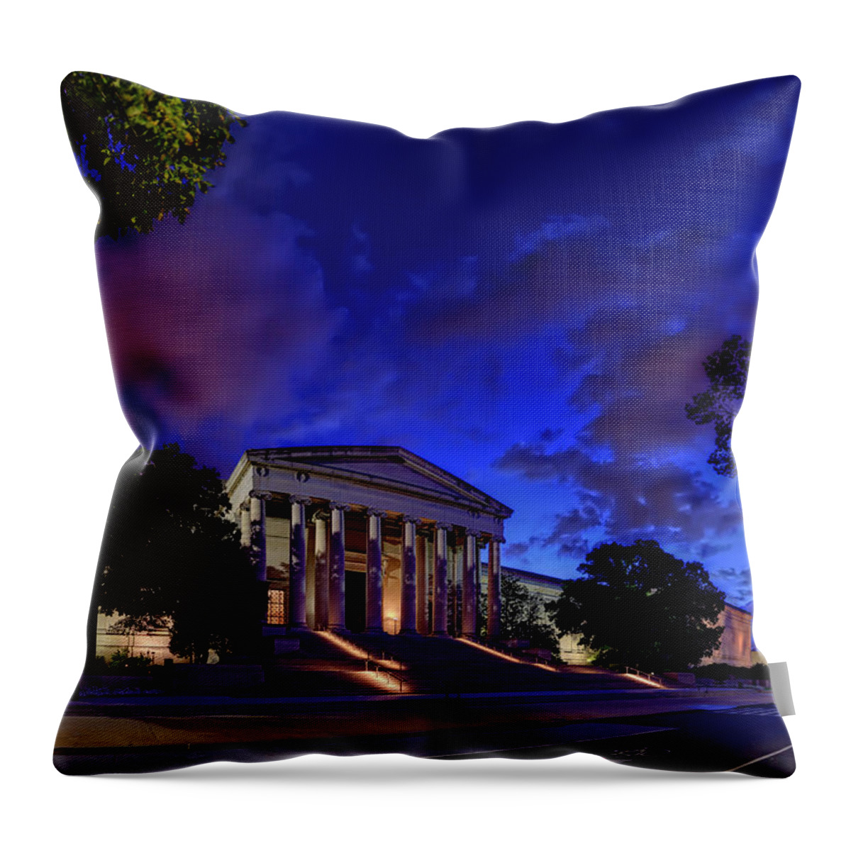 Metro Throw Pillow featuring the photograph Art Road by Metro DC Photography