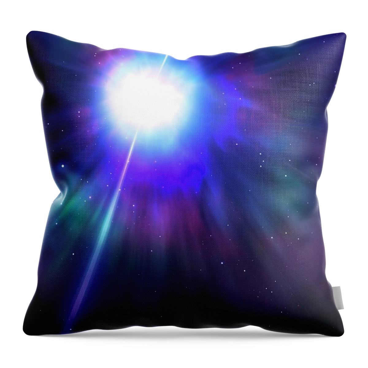 Concepts & Topics Throw Pillow featuring the digital art Artwork Of A Gamma-ray Burster by Mark Garlick