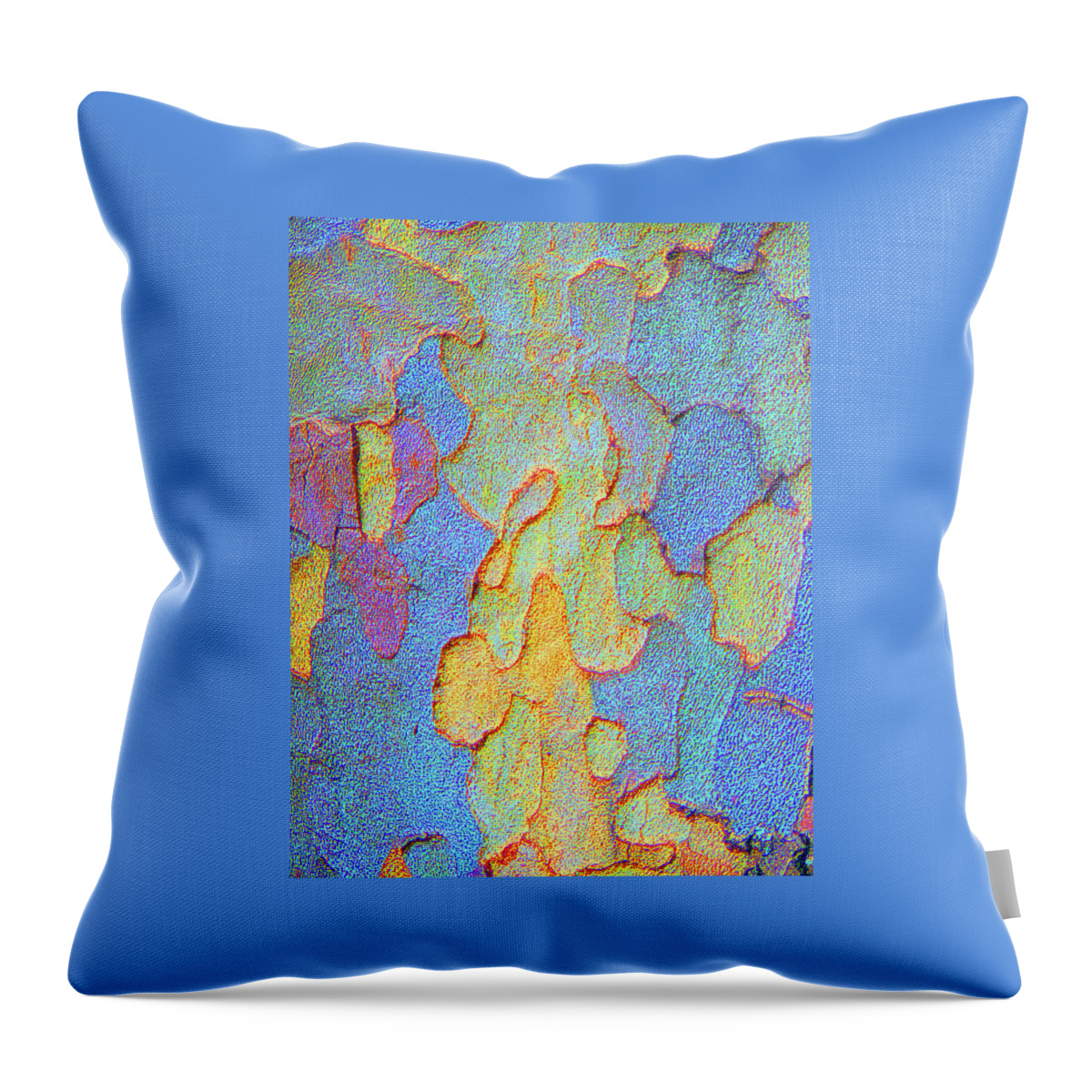 Bark Throw Pillow featuring the photograph Autumn London Plane Tree Abstract 4 by Margaret Saheed