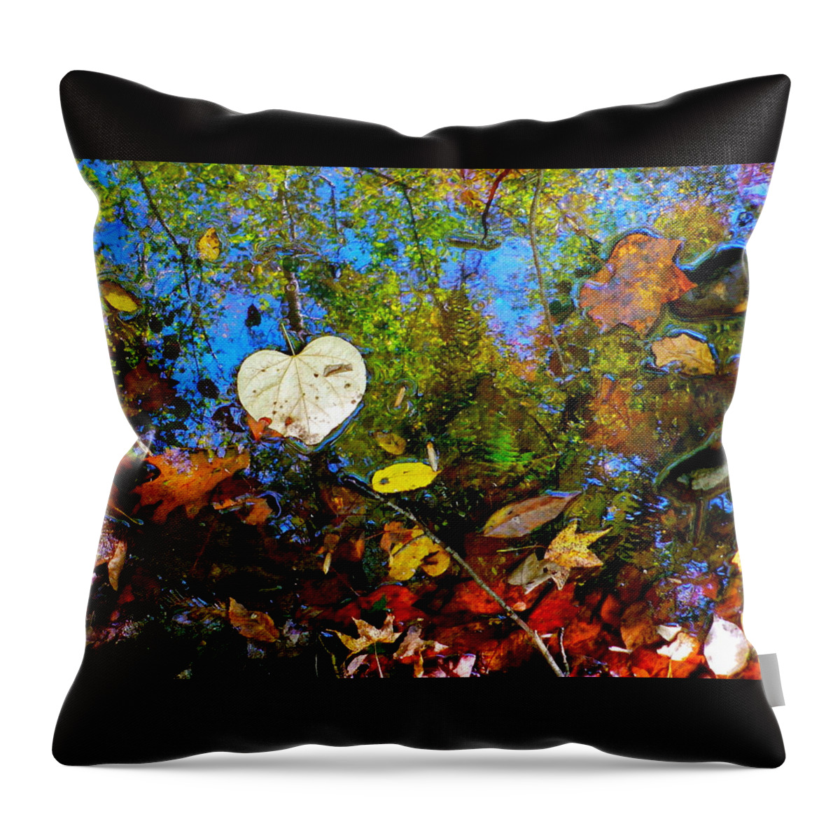 Autumn Throw Pillow featuring the photograph Autumn Reflection by Jean Wright