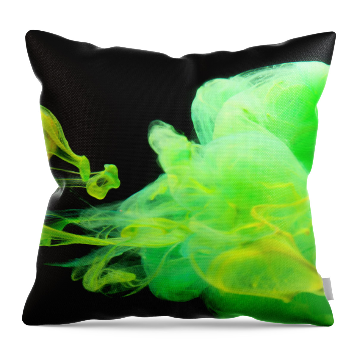 Abstract Throw Pillow featuring the photograph Baby Dragon - Abstract Photography Wall Art by Modern Abstract