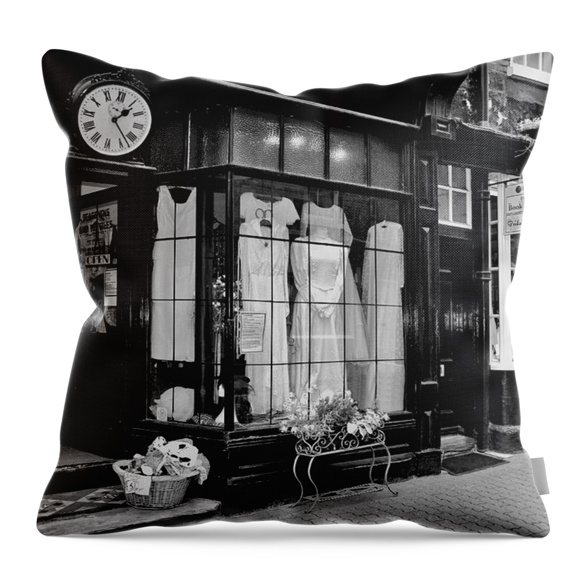 Vintage Throw Pillow featuring the photograph Back In Time by Pennie McCracken