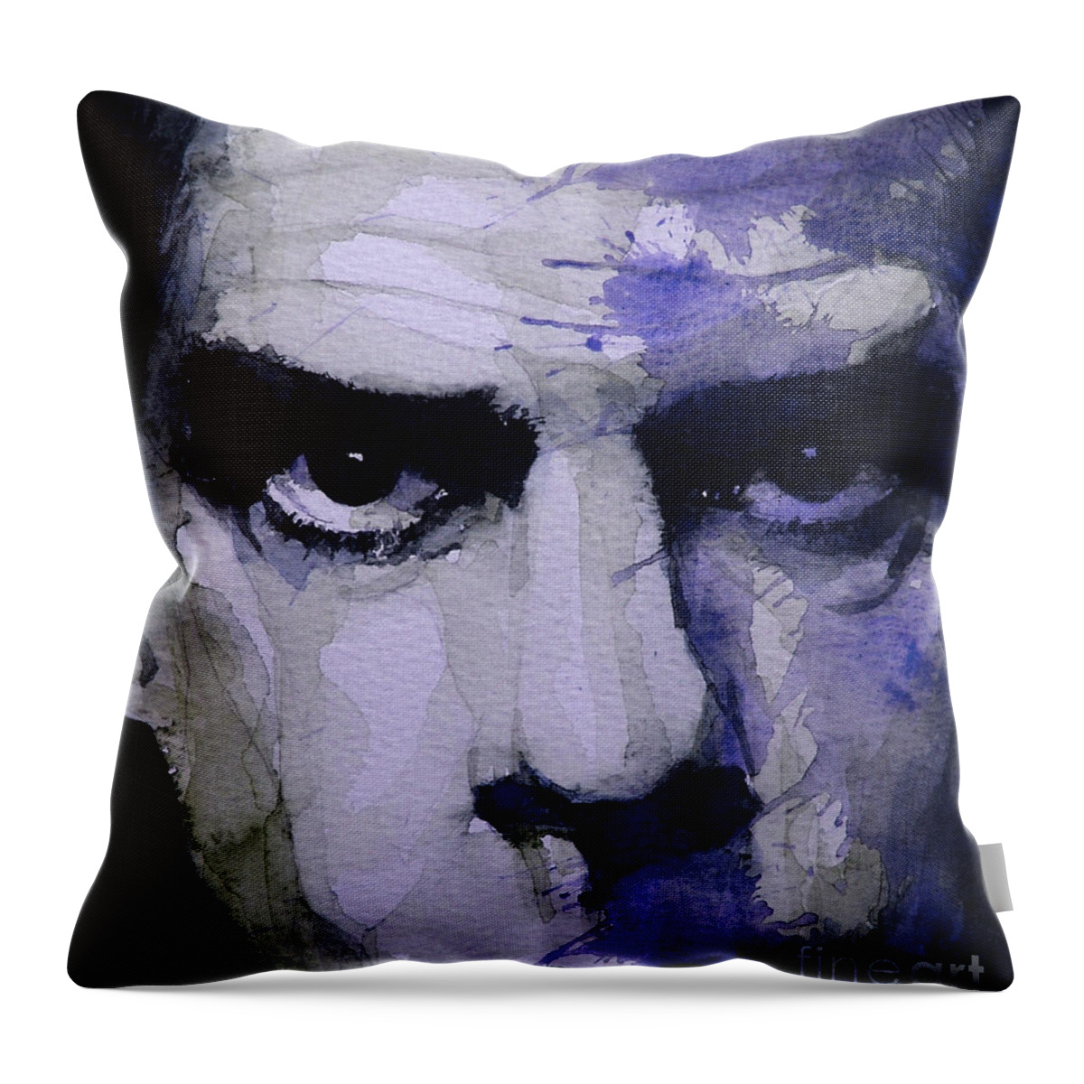 Nick Cave Throw Pillow featuring the painting Bad Seed by Paul Lovering