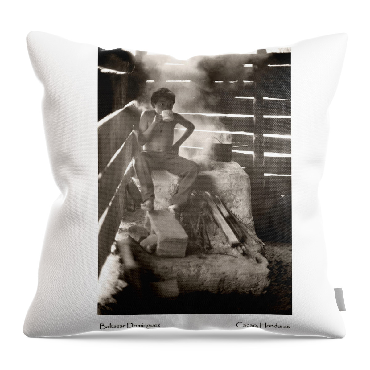 Honduras Throw Pillow featuring the photograph Baltazar Dominguez by Tina Manley