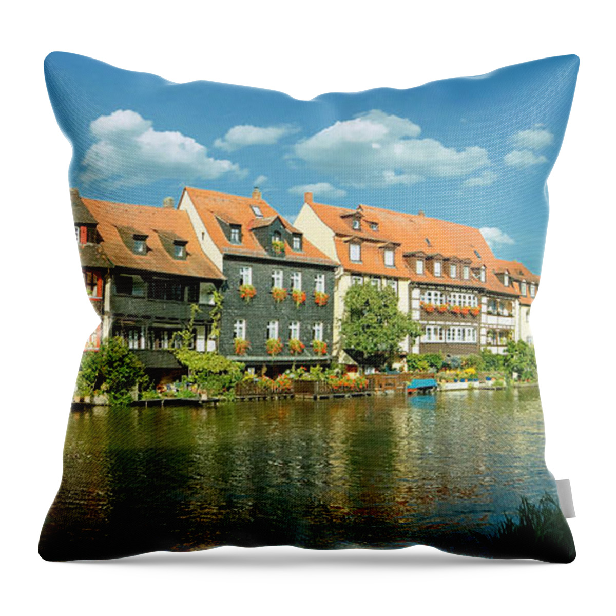 Prott Throw Pillow featuring the photograph Bamberg Little Venice 1 by Rudi Prott