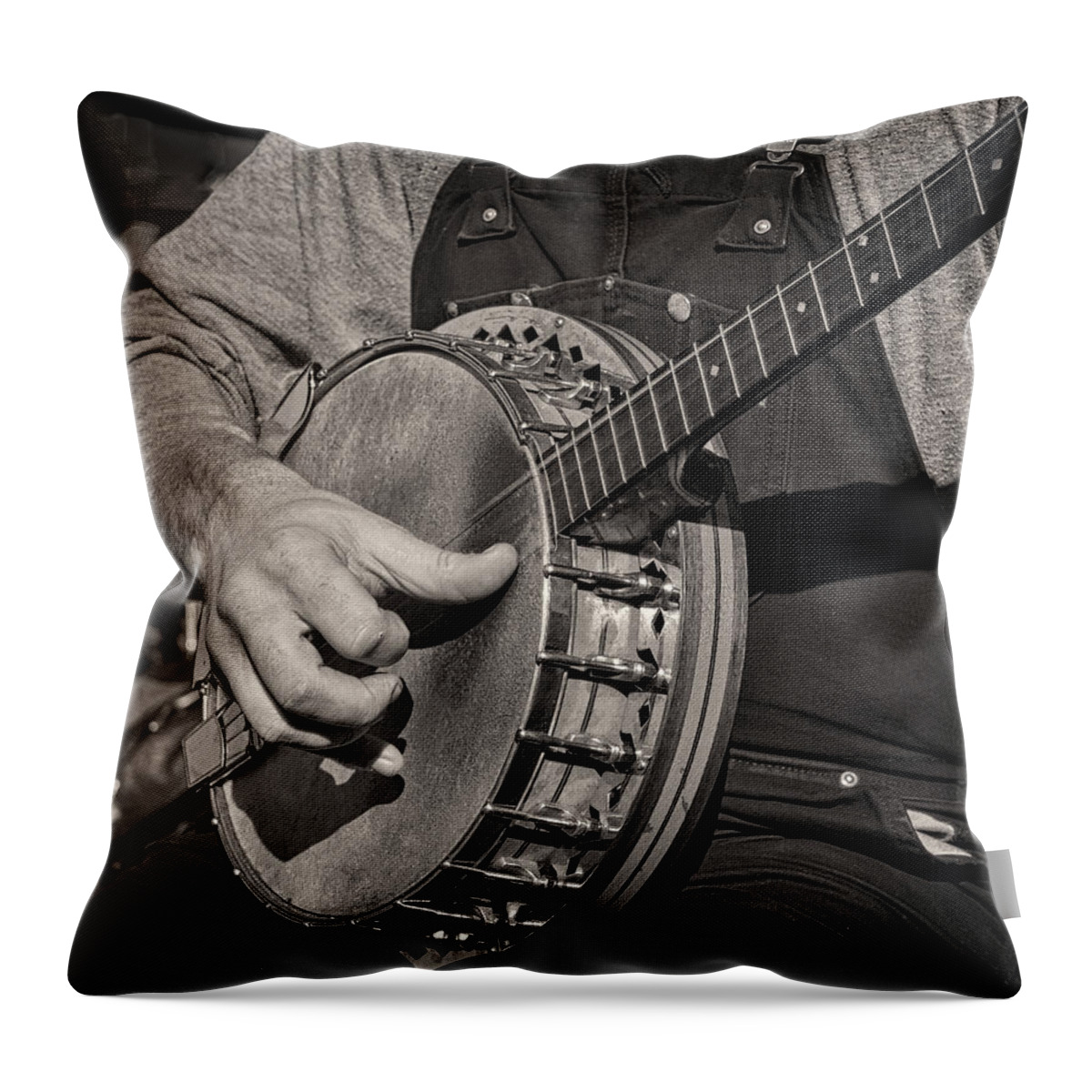 Banjo Throw Pillow featuring the photograph Banjo Time by David Kay