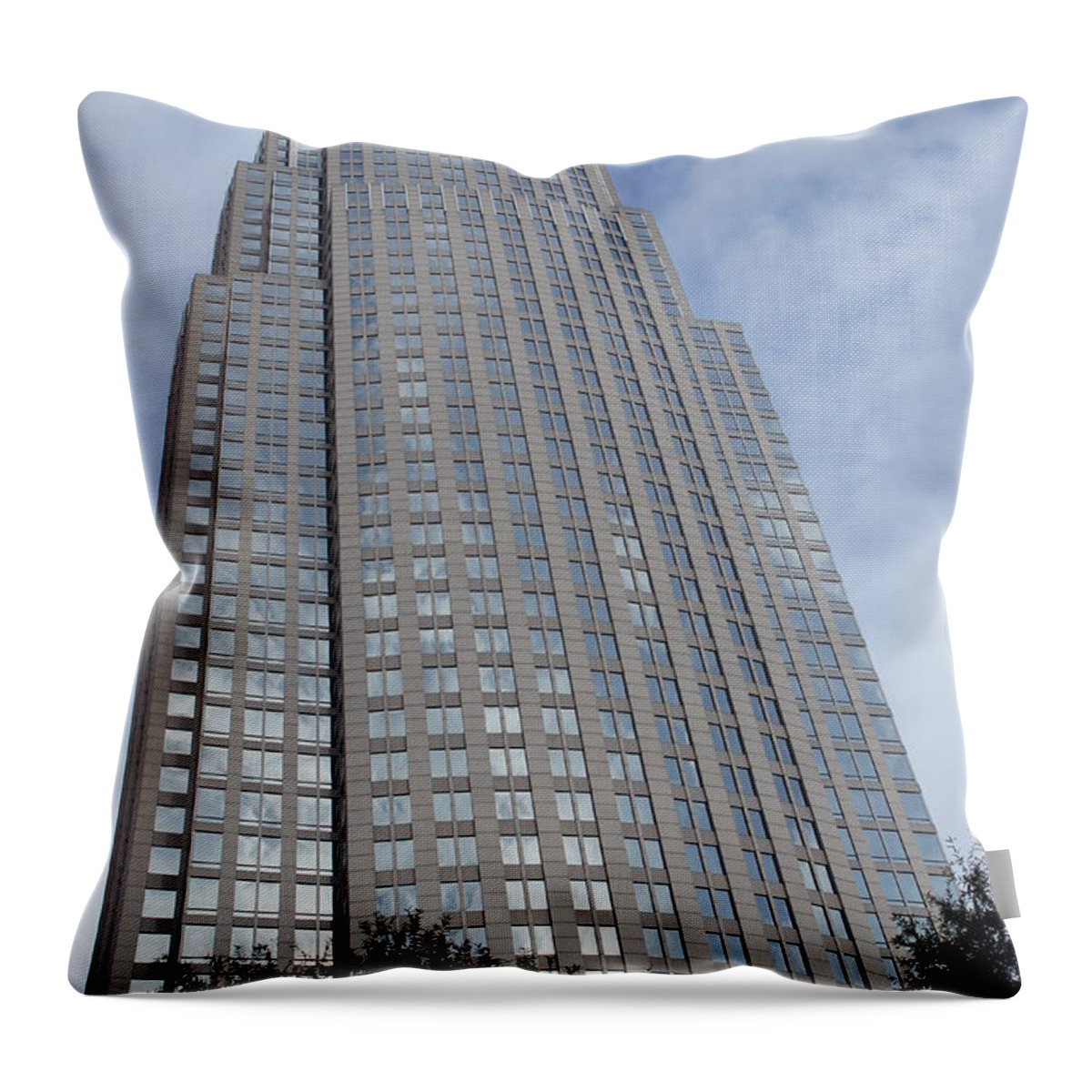 Photograph Throw Pillow featuring the photograph Bank of America by M Three Photos