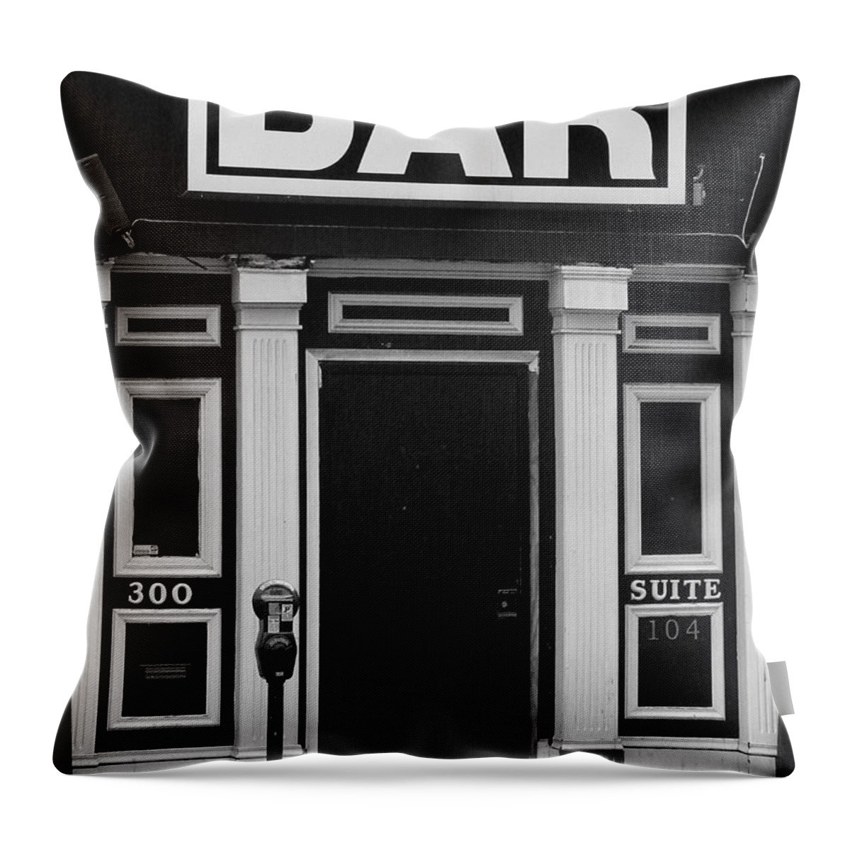 Bar Throw Pillow featuring the photograph Bar by Rodney Lee Williams