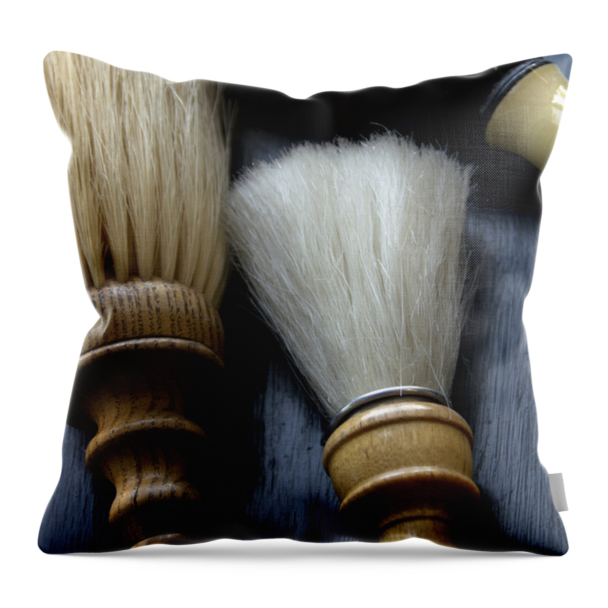 Barber Throw Pillow featuring the photograph Barber Shop 13 by Angelina Tamez