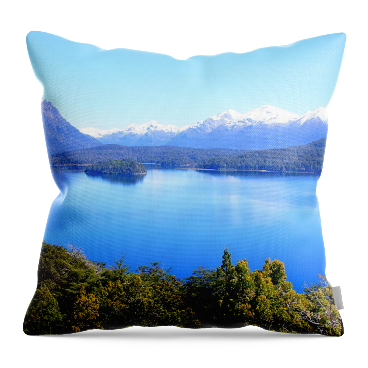 Tranquility Throw Pillow featuring the photograph Bariloche by Nido Huebl