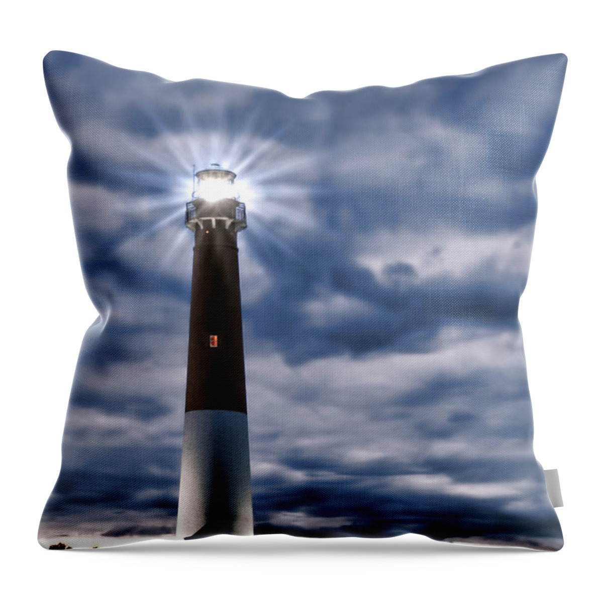 Barnegat Throw Pillow featuring the photograph Barnegat Magic by Olivier Le Queinec