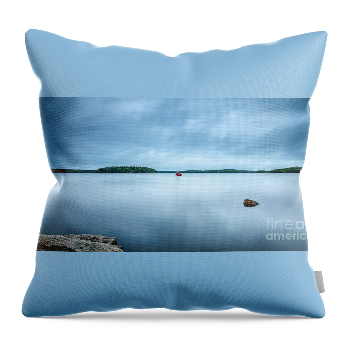 America Throw Pillow featuring the photograph Bay Mirror by Susan Cole Kelly
