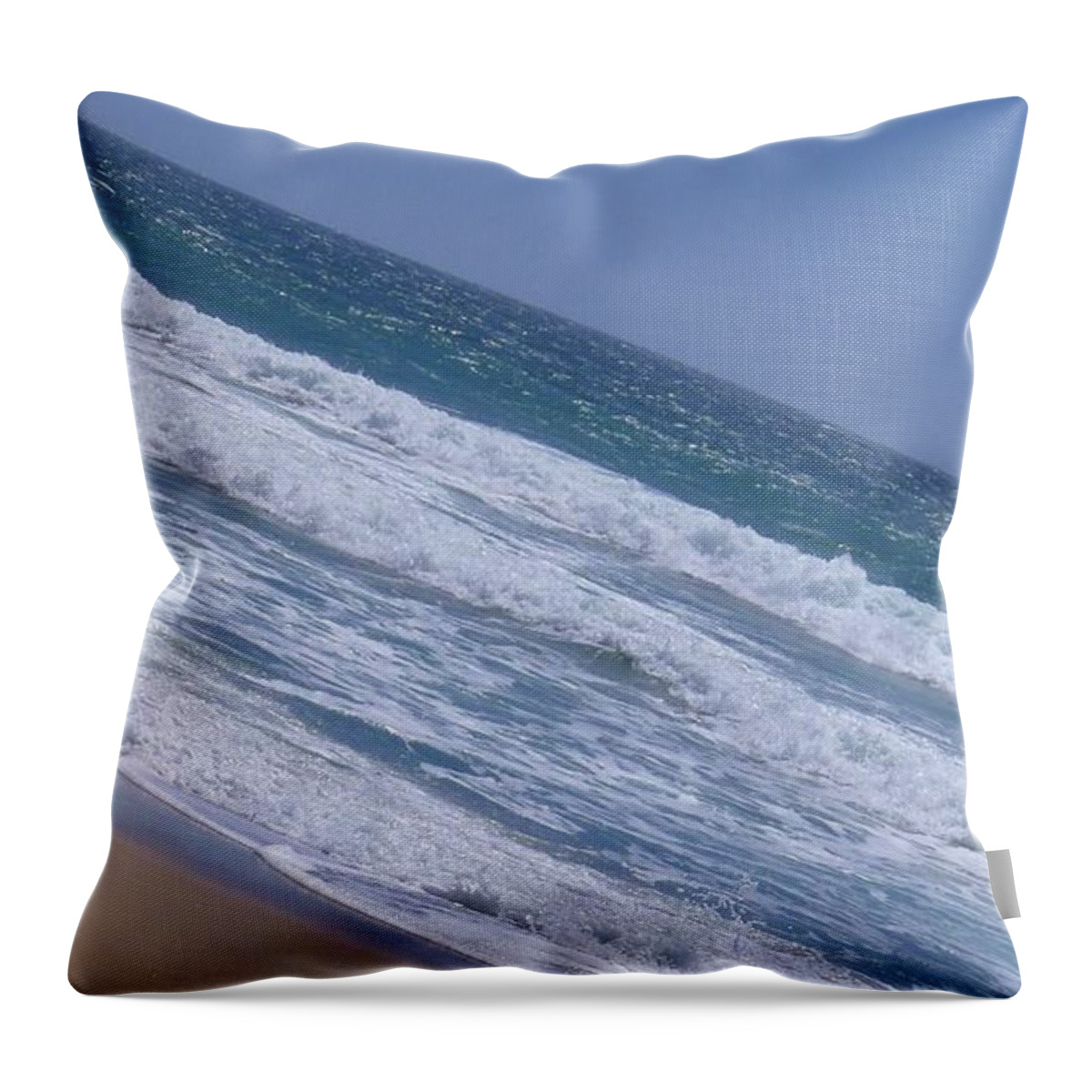 Beach Throw Pillow featuring the photograph Beach 2 by Nora Boghossian