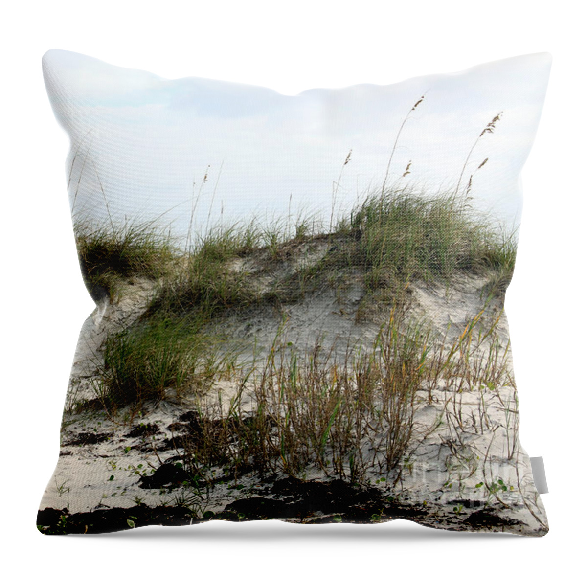 Beach Throw Pillow featuring the photograph Beach Dune by Chris Thomas