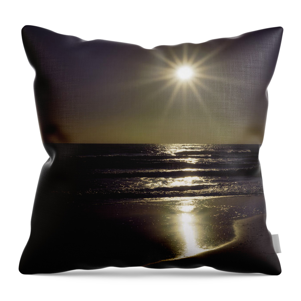 Beach Throw Pillow featuring the photograph Beach Sun 2 by Walt Foegelle