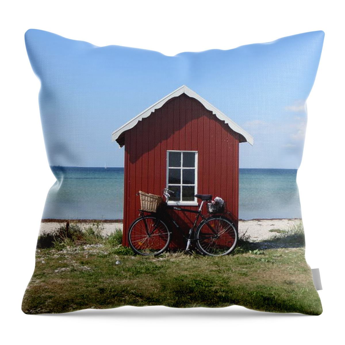 Beach Throw Pillow featuring the photograph Beachhouse3 by Susanne Baumann