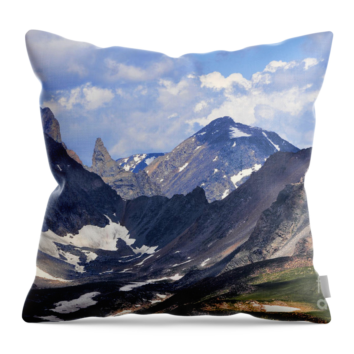 Beartooth Mountain Throw Pillow featuring the photograph Beartooth Mountain by Gary Beeler