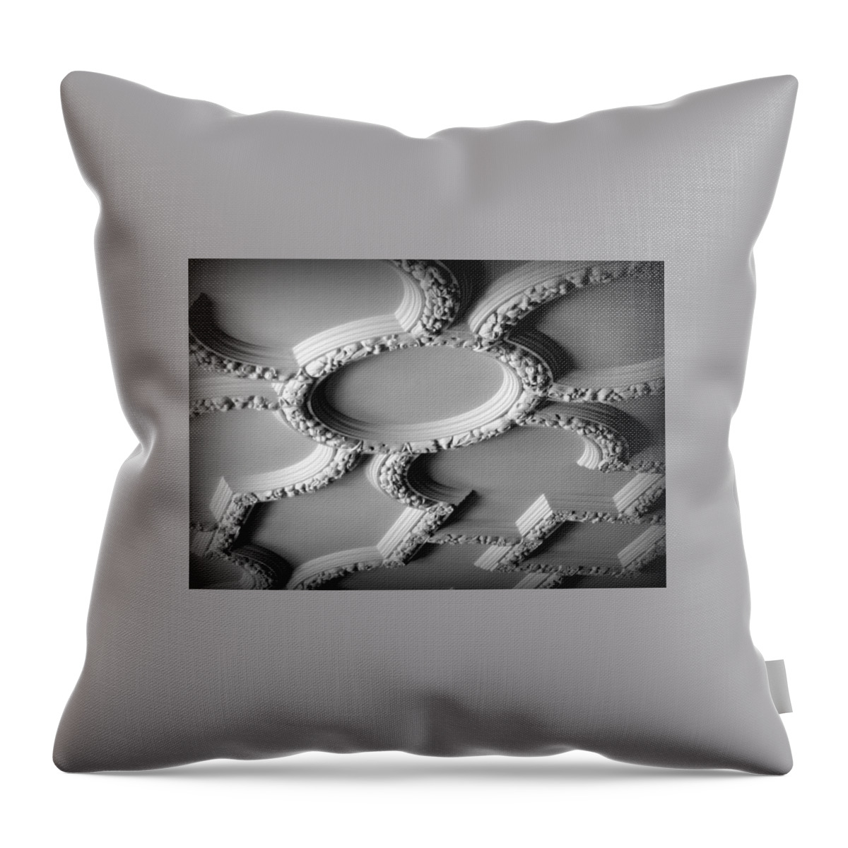 Black And White Throw Pillow featuring the photograph Beautiful Ceilings by Jennifer E Doll