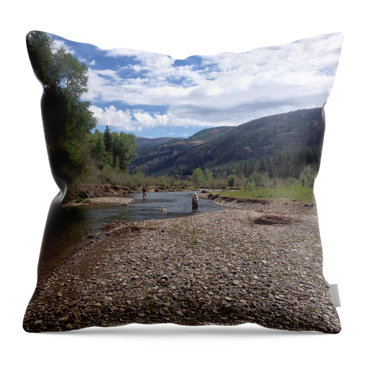 Lake City Throw Pillow featuring the photograph Beautiful Day on the River by Max Mullins