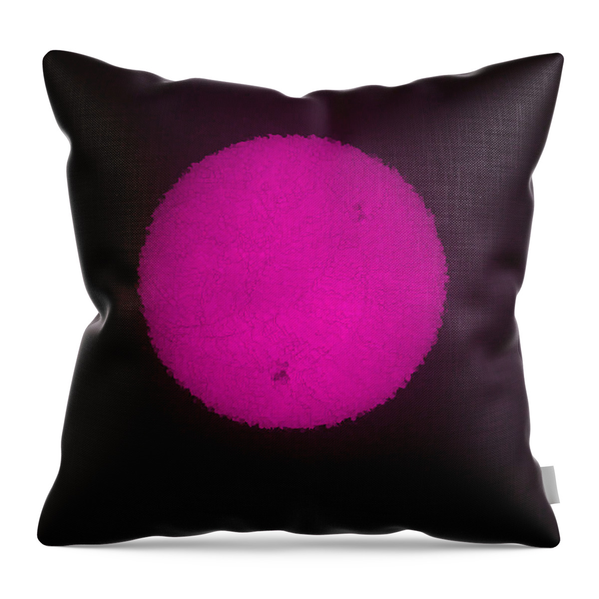Pink Throw Pillow featuring the painting Beautiful Pink Moon by Bruce Nutting