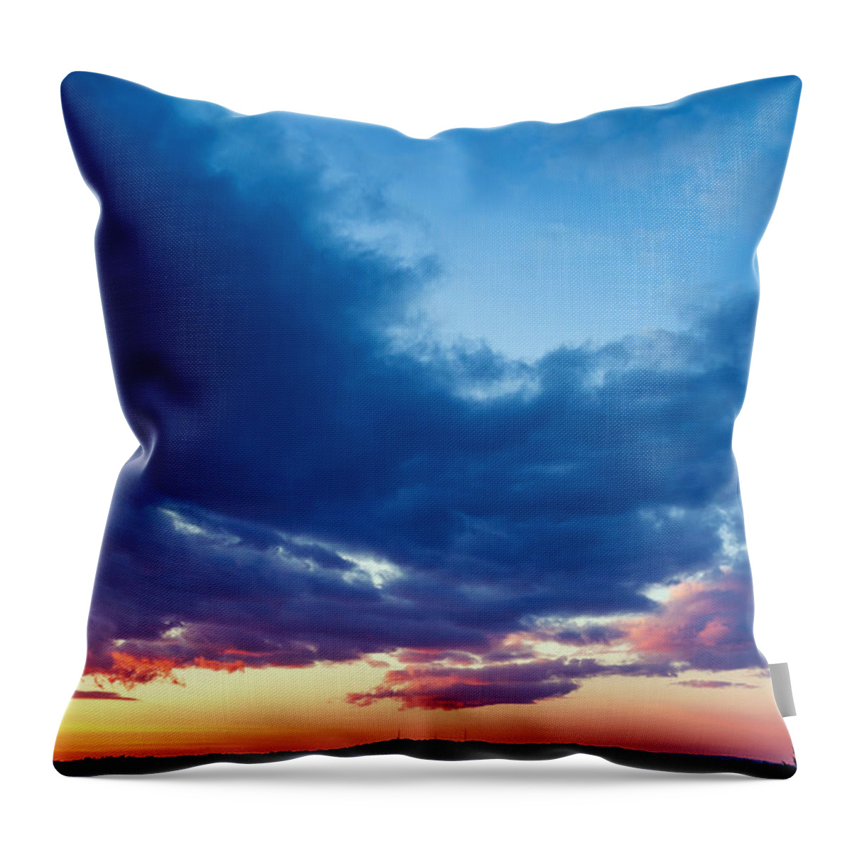 Scenics Throw Pillow featuring the photograph Beautiful Sunset Xxl by Kativ