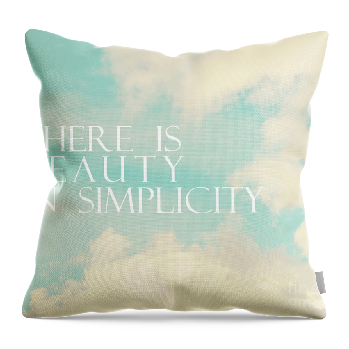 Clouds Throw Pillow featuring the photograph Beauty In Simplicity by Sylvia Cook