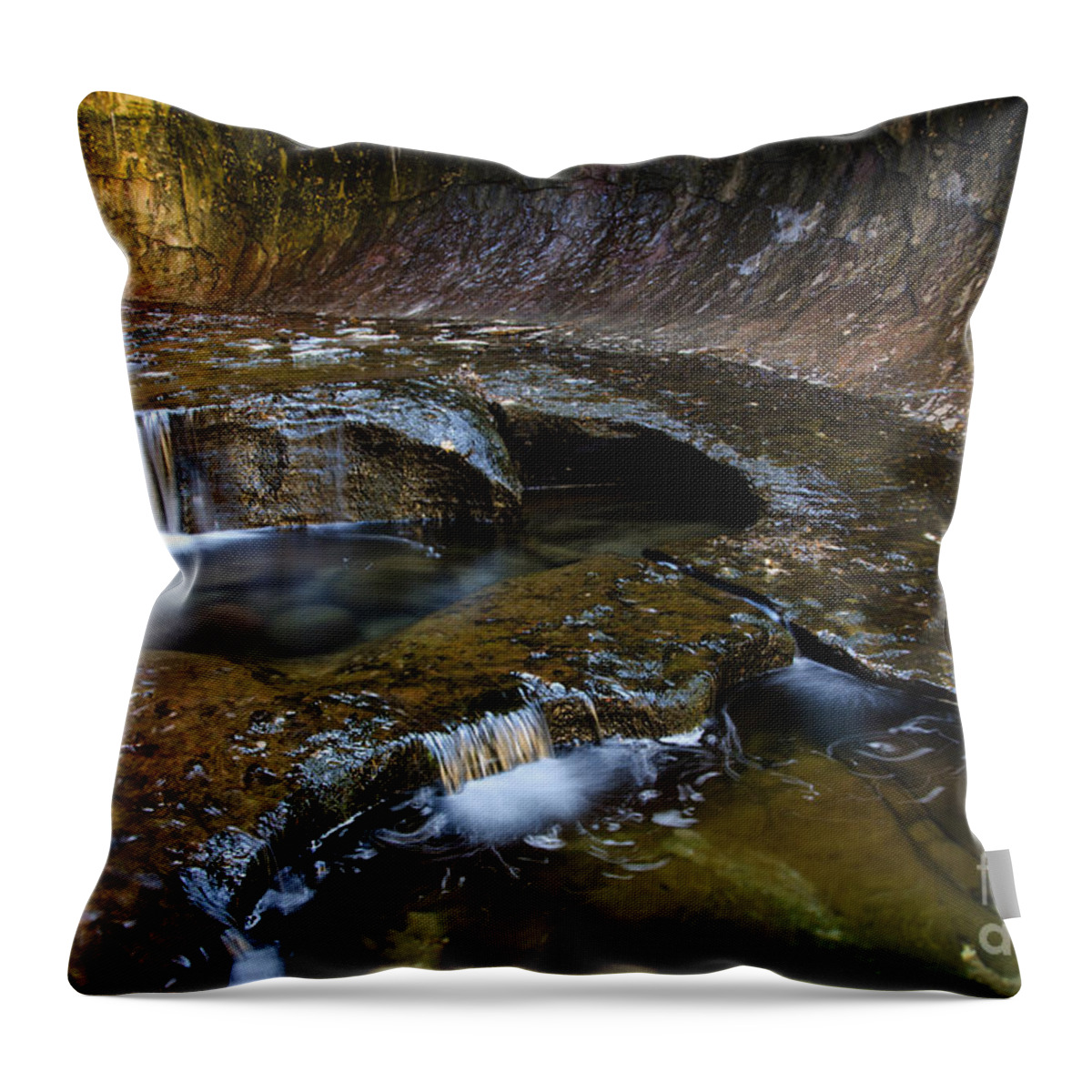 Zion Throw Pillow featuring the photograph Beauty Of Zion The Subway 3 by Bob Christopher