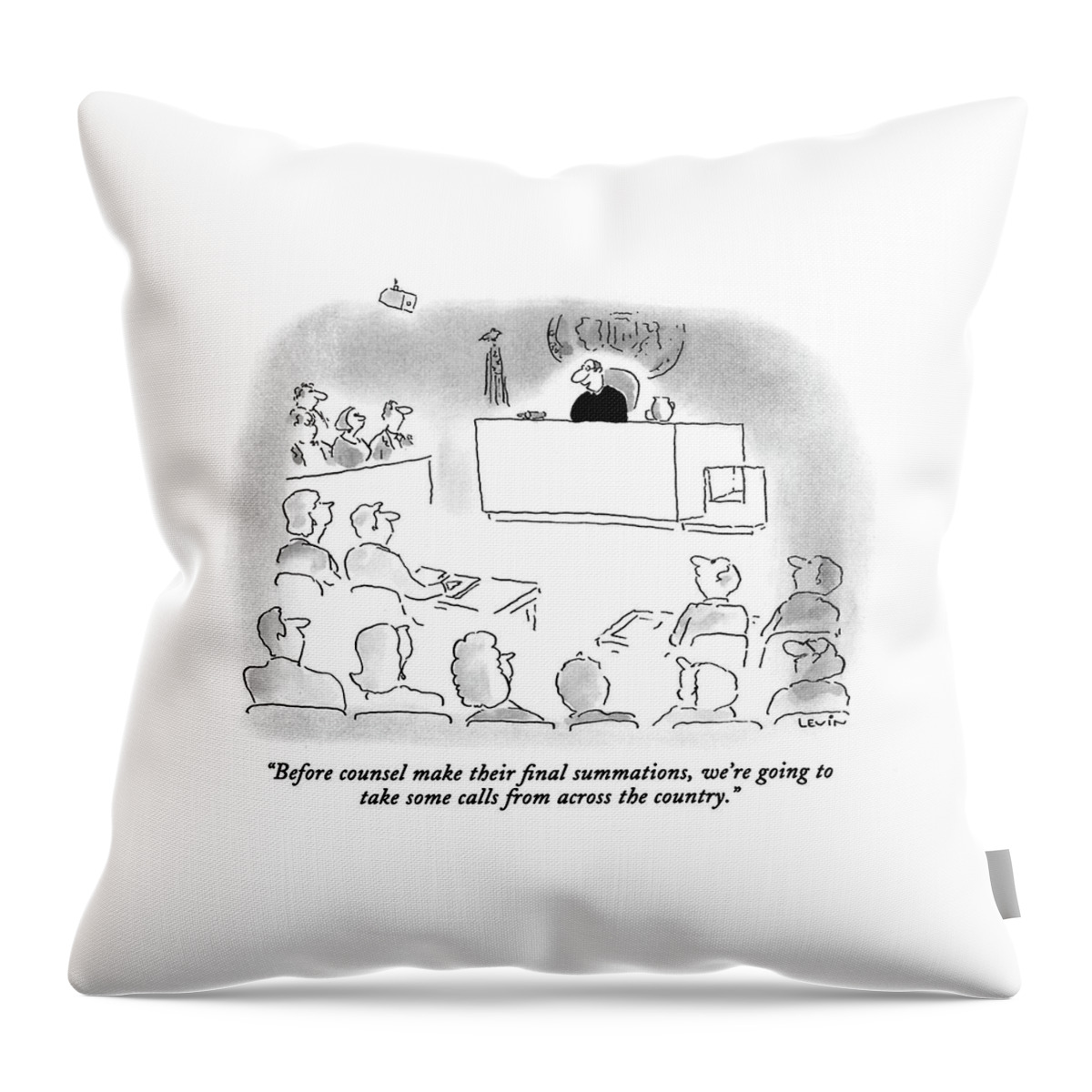 Before Counsel Make Their Final Summations Throw Pillow