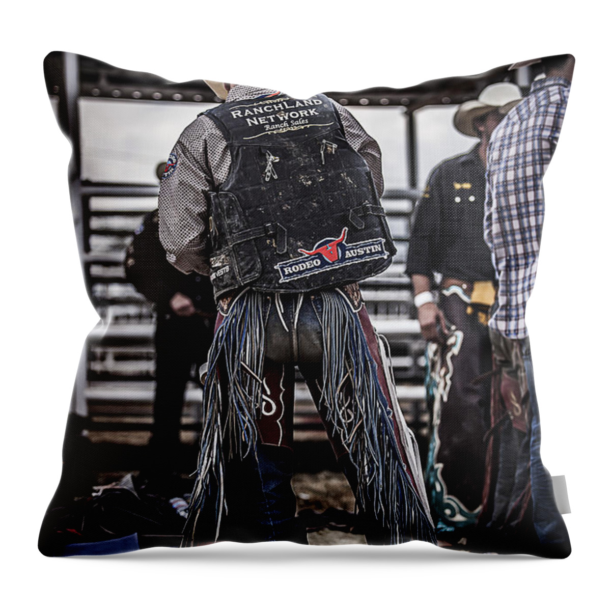 Landscapes Throw Pillow featuring the photograph Before The Ride by Amber Kresge