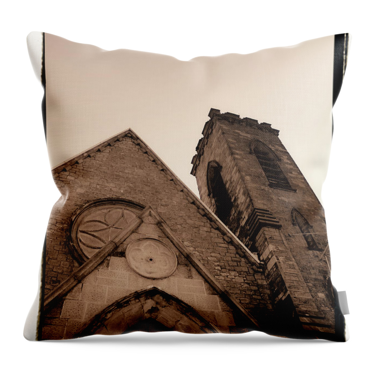 New York Throw Pillow featuring the photograph Bell Tower by Donna Blackhall